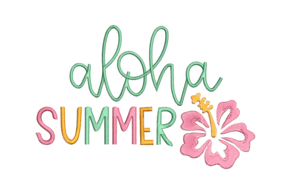 Aloha Summer with Tropical Flower: A Craft Fair Embroidery Gem