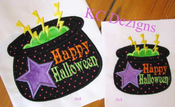 Halloween Cauldron Applique: A Boutique Design Review