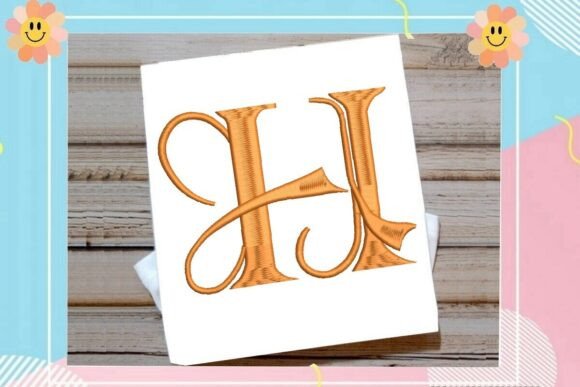 Initial H Elegant Vintage Monogram: A Timeless Touch for Holiday Embroidery