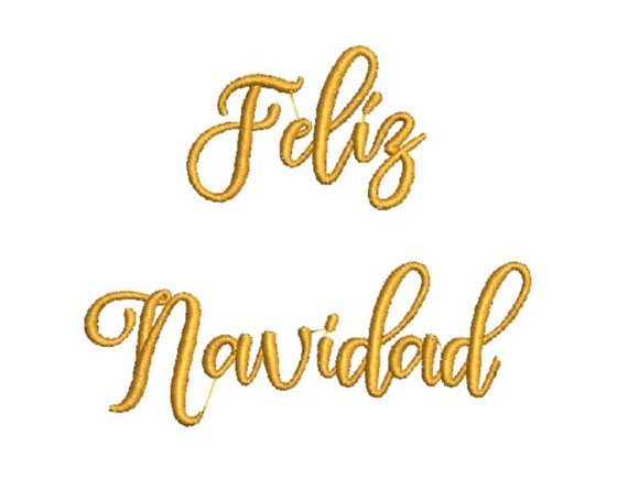 Merry Christmas in Spanish: A Heartfelt Embroidery Design