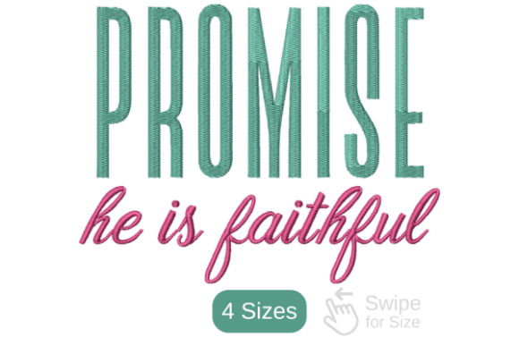 Promise He is Faithful Design Review for Boutique Apparel