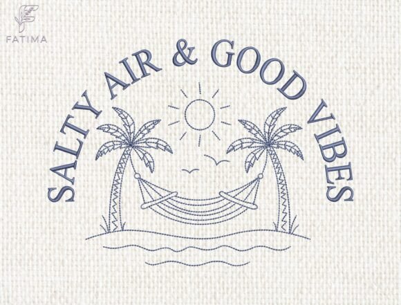 Salty Air Good Vibes Embroidery Design Review