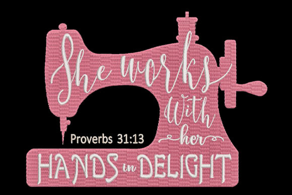 Sewing Machine with Quote from the Bible: Apparel Review