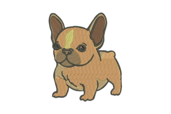 Small Puppy: A Charming Embroidery Design for Boutique Sweatshirts